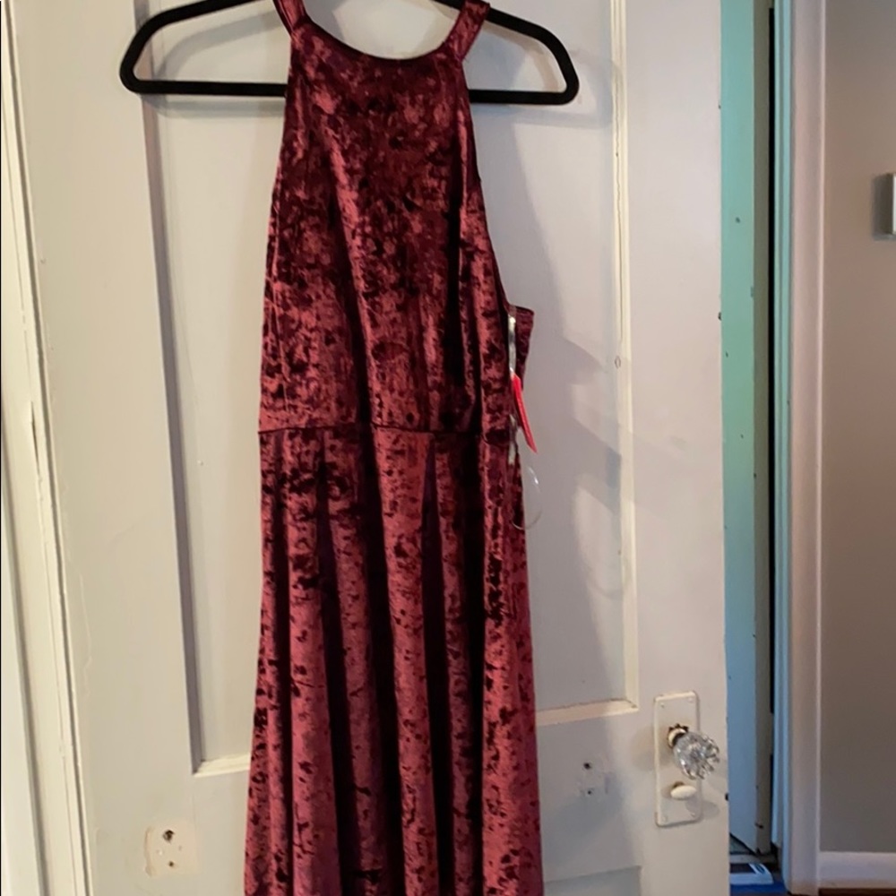 Red Velvet summer dress